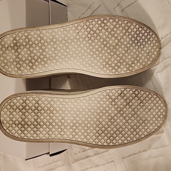 Primark Tan Sneakers with Glutter Stripe, White Sole - Picture 6 of 7